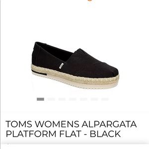 Size 8 platform Toms